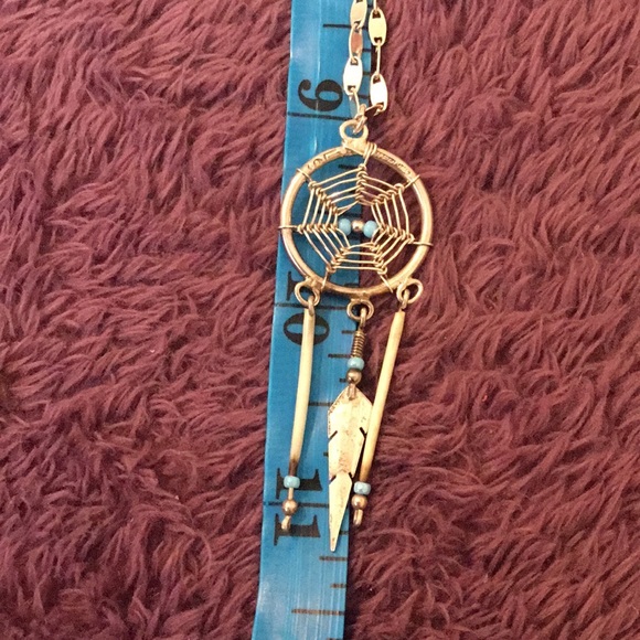 Vintage 925/Sterling Silver & Turquoise & Bone Necklace & Earring Set - Picture 10 of 15